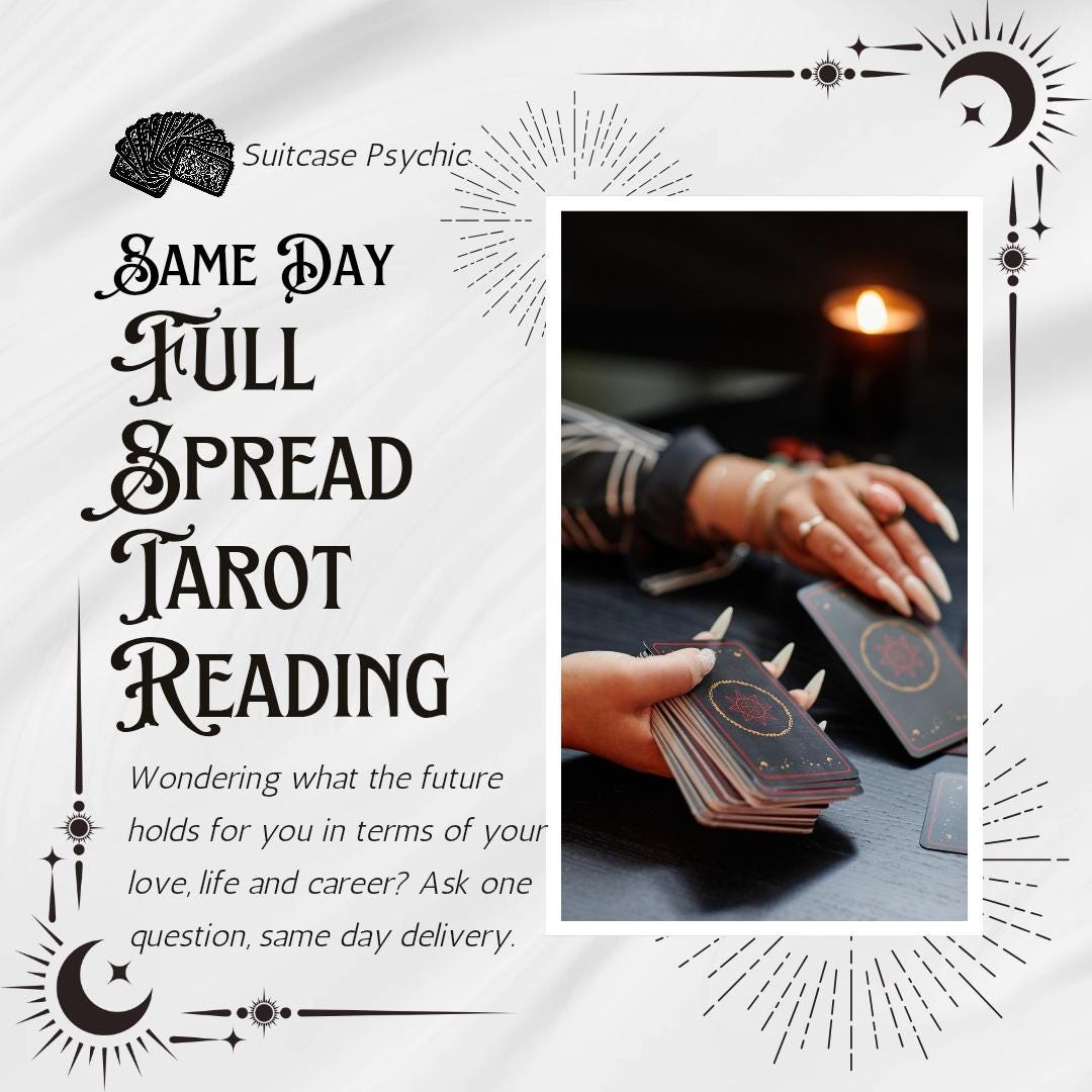 Full Spread IN-PERSON 1 Question Tarot Reading (LOCAL ONLY)